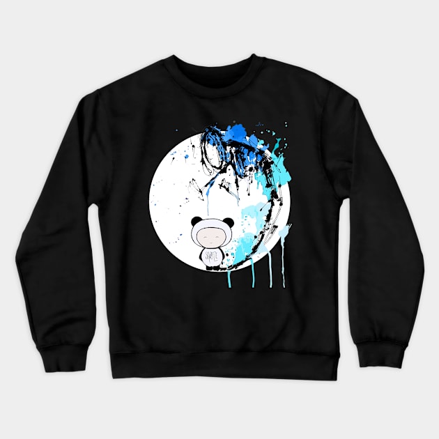 Panda | Pop Surrealism Design Crewneck Sweatshirt by JT Digital